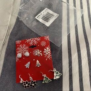 NEW 5 Pairs of Holiday Earrings